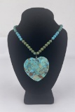 Heart Shaped Turquoise Necklace