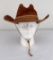 Dorfman Pacific Studs Leather Cowboy Hat