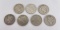 Lot of 7 Peace Silver Dollars