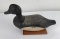 Antique Bluebill Drake Wood Duck Decoy