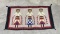 Navajo Indian Yei 3 Figure Dancer Rug