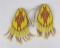 Montana Indian Beaded Dance Regalia Shoulder Pads