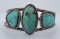 Navajo Sterling Silver Turquoise Bracelet