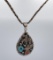 Navajo Sterling Silver End of Trail Necklace