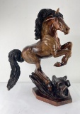 J Chester (Skip) Armstrong Wood Horse Carving