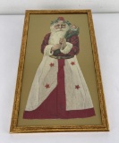 Antique Santa Claus Die Cut Christmas Decoration