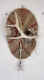 Native American Indian Antler Basket Hanging