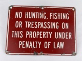 Montana No Hunting or Fishing Sign