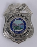 Missoula Montana Rural Fire District Badge