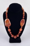 Carnelian Bead Necklace