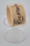 Eskimo Inuit Alaskan Carved Napkin Ring