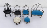 Collection of Folk Art Tin Doll Furniture
