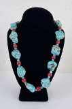 Navajo Turquoise Nugget Necklace