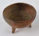 Mayan Pottery Ceramic Pottery Tripod Bowl