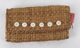 Northwest Coast Indian Basket Wallet Purse