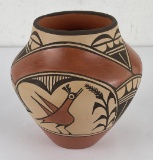 Zia Pueblo Indian Pottery Bowl Pot