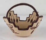 Zuni Quentin Panteah Indian Pottery Basket