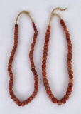 Antique Red Glass Indian Trade Beads