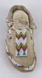 Single Indian Beaded Moccasin