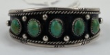 Old Pawn Navajo Sterling Silver Turquoise Bracelet