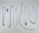 Lot of 6 Sterling Silver Necklaces