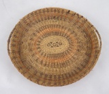 Fancy Pine Needle Indian Made Basket