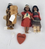 Group of Toy Indian Dolls