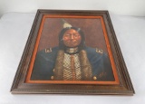 Hermon Adams Blackfoot Indian Painting