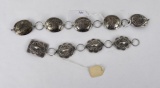 Navajo Indian Sterling Silver Concho Belt Pieces