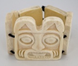 Northwest Coast Haida Indian Bone Bracelet