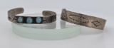 Pair of Sterling Silver Navajo Bracelets