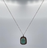 Navajo Sterling Silver Turquoise Necklace