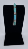 Old Pawn Navajo Sterling Silver Turquoise Bracelet