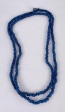 Antique Blue Glass Indian Trade Beads