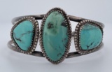 Navajo Sterling Silver Turquoise Bracelet