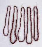 Antique Red Glass Indian Trade Beads