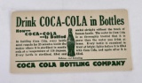 1920s Coca Cola Coke Ink Blotter