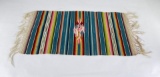 Antique Mexican Wool Serape Saltillo Blanket