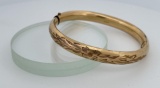 Victorian Gold Filled Bracelet Bangle