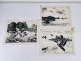 Group of 3 Beauchamp Hunting Prints
