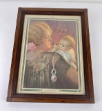 Art Deco Gene Pressler Mother & Child Print