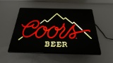 Coors Beer Lighted Bar Sign