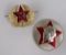 Russian and Chinese Hat Badges