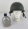Vietnam M1 Helmet and Canteen