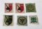 Lot of 6 Vietnam OG Bevo Woven Insignia Patches