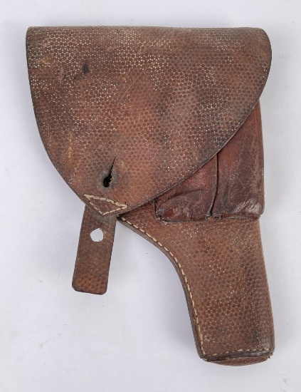 Pebbled Leather Pistol Holster Military