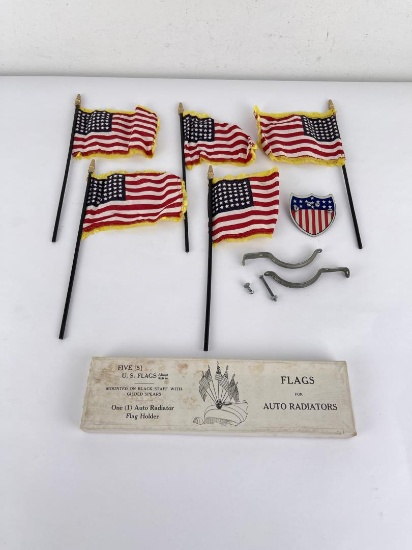 Group of Automobile Radiator Flags
