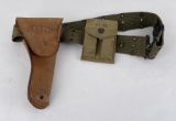 WW2 Colt 1911 Pistol Web Belt Rig