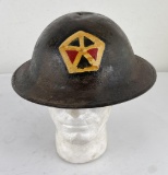 WW1 US Army M1917 Fifth Corps Painted Helmet