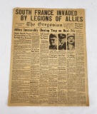 WW2 V Day Newspaper Oregonian